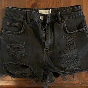 Top Shop Moto Mom Shorts
